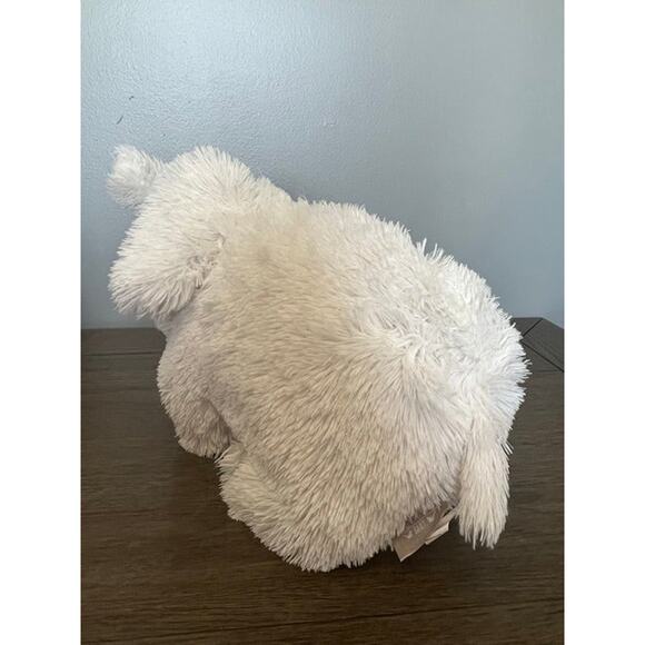 Levtex Baby White‎ Long Haired Elephant Plush 10.5" - Picture 2 of 6